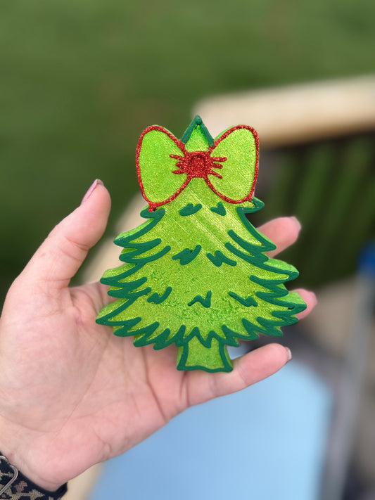 NO MOLD - Festive Christmas Tree Freshie – Hand-Painted